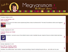 Tablet Screenshot of megryansmom.com
